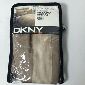 DKNY Standard Queen Pillow Sham Case 20"x30"‎ Sand Serenity Pattern F1